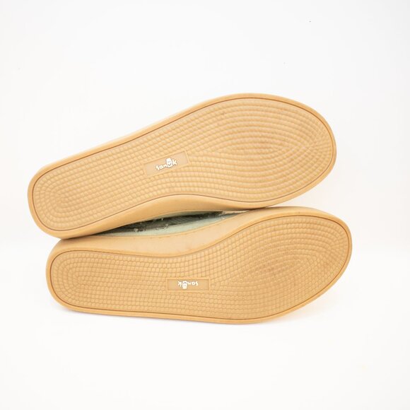 Sanuk Women’s Vee Canvas Shoe Green/Khaki Size 7 - Picture 5 of 7